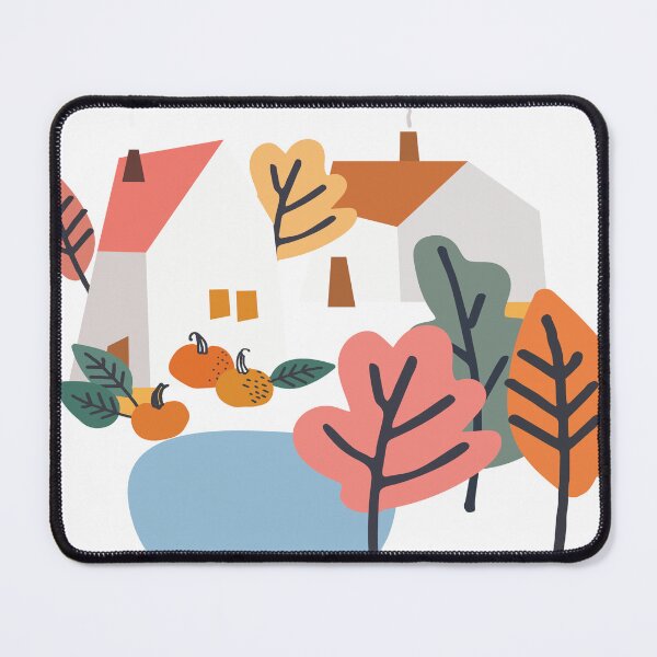 Item preview, Cozy Autumn Cottage | Thanksgiving Harvest & Fall Leaves Graphic Tee designed and sold by DesignToWay.
