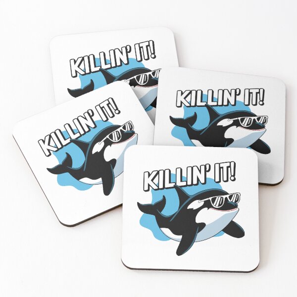 Item preview, Killin It! Cute Orca Pun designed and sold by PMCreative.