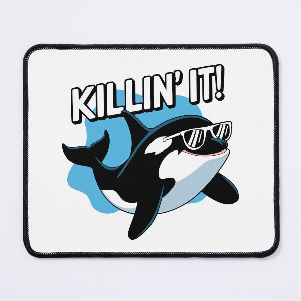 Item preview, Killin It! Cute Orca Pun designed and sold by PMCreative.