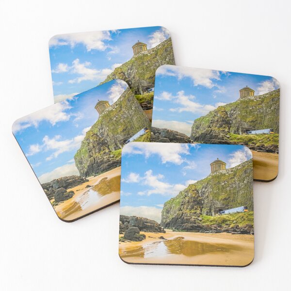 Item preview, Downhill Beach View of Mussenden Temple and Train designed and sold by KMNscapes – Ireland Prints & Beyond.