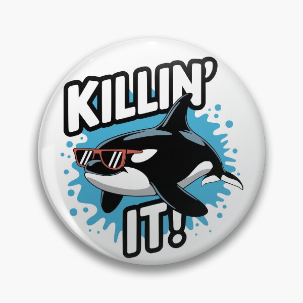 Item preview, Cute Orca Pun. Killin It! designed and sold by PMCreative.