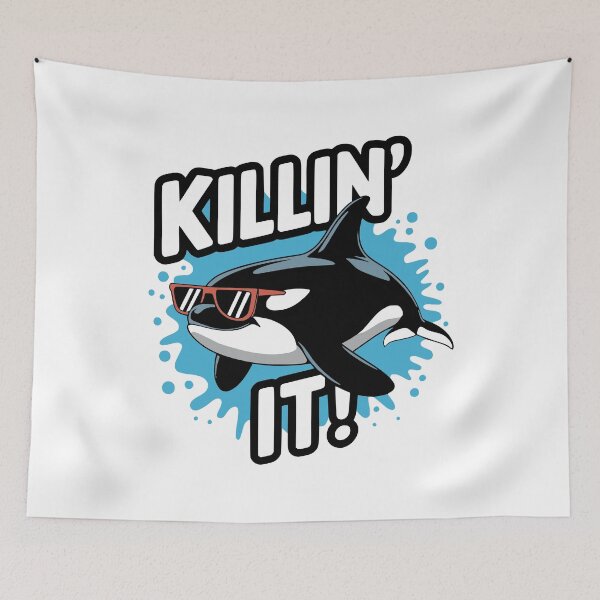 Item preview, Cute Orca Pun. Killin It! designed and sold by PMCreative.