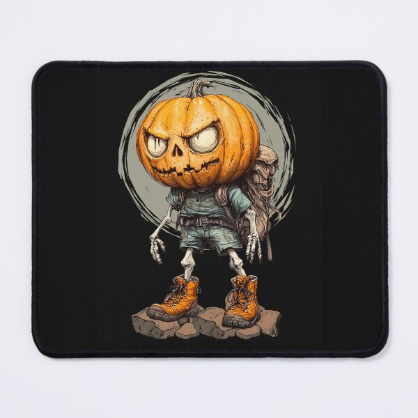 Item preview, Halloween Pumpkin Head Skeleton Graphic For Hikers designed and sold by MTJ-Mushrooms.