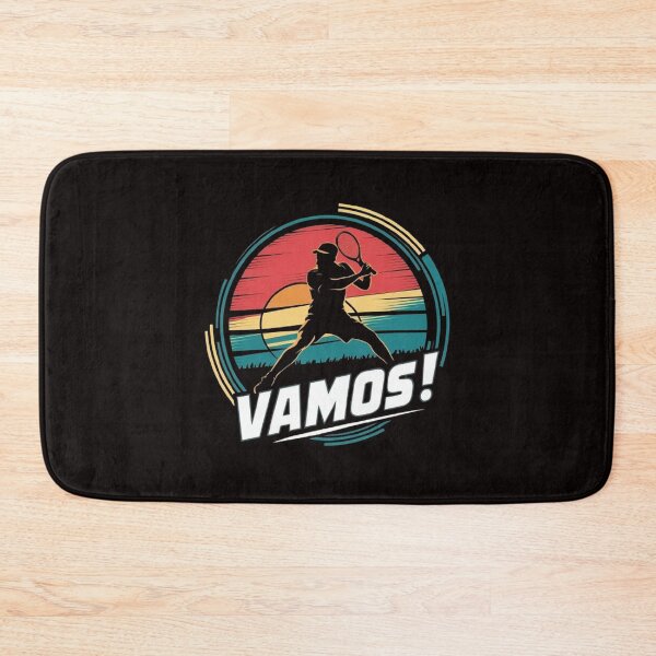 Item preview, Vamos! Retro Tennis Player T-Shirt: Vibrant Sporty Art & Empowering Design designed and sold by masteryStore.