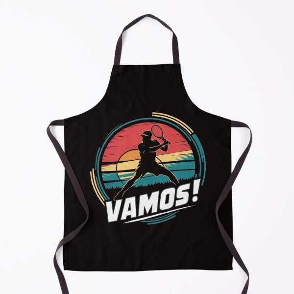 Item preview, Vamos! Retro Tennis Player T-Shirt: Vibrant Sporty Art & Empowering Design designed and sold by masteryStore.