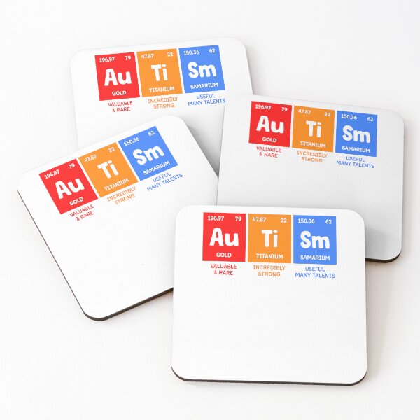 Item preview, Autism Awareness Periodic Table designed and sold by Pobru.
