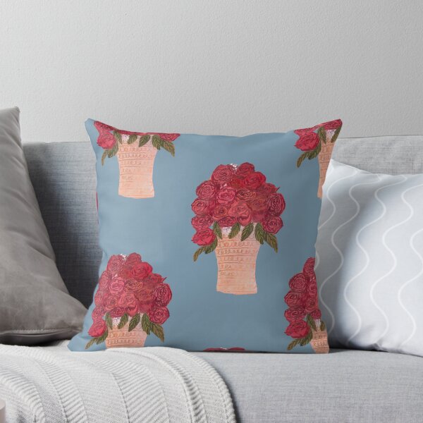 Item preview, Red Rose Bouquet Pattern by Jemma Jamie Skidmore | Elegant Floral Vase Design designed and sold by Jemma Jamie Skidmore.