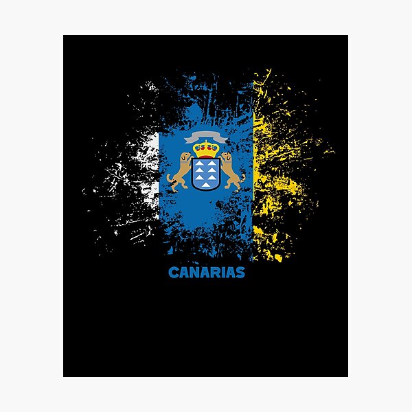 Item preview, Canary Islands Watercolor, Canary Islands Flag designed and sold by Flags &  Maps.