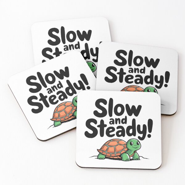 Item preview, Slow and steady! Cute Kawaii Turtle Pun designed and sold by PMCreative.