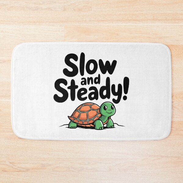Item preview, Slow and steady! Cute Kawaii Turtle Pun designed and sold by PMCreative.