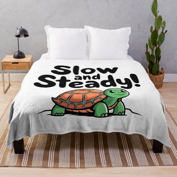 Item preview, Slow and steady! Cute Kawaii Turtle Pun designed and sold by PMCreative.