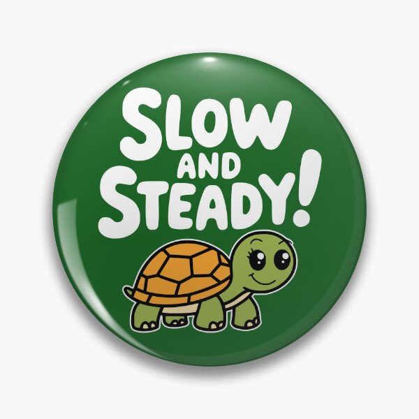 Item preview, Cute Kawaii Turtle Pun. Slow and steady! designed and sold by PMCreative.