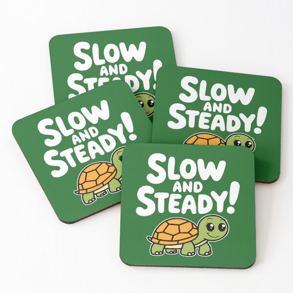 Item preview, Cute Kawaii Turtle Pun. Slow and steady! designed and sold by PMCreative.