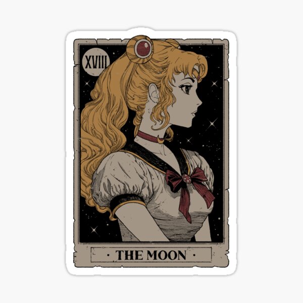 Vista previa del artículo con la obra «Carta del Tarot de la Luna», diseñado y vendido por hafaell.