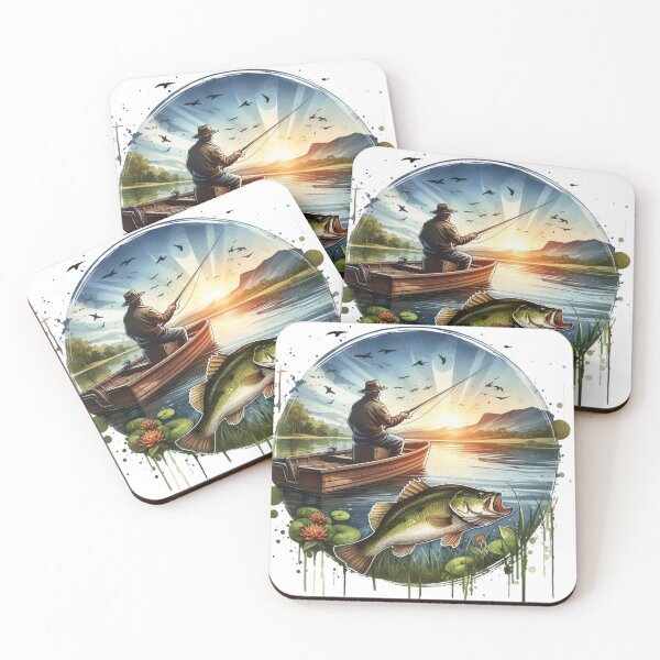 Item preview, Fishing,Fisherman,Lake ,Largemouth Bass Fish designed and sold by deniz kaya.