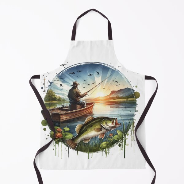 Item preview, Fishing,Fisherman,Lake ,Largemouth Bass Fish designed and sold by deniz kaya.