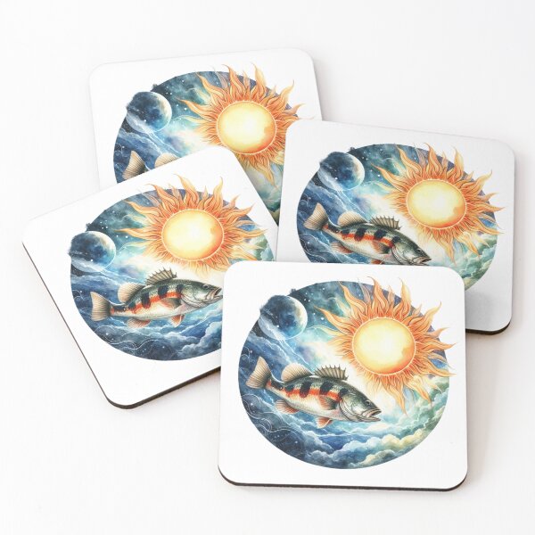 Item preview, Fishing,Sun ,Largemouth Bass Fish designed and sold by deniz kaya.