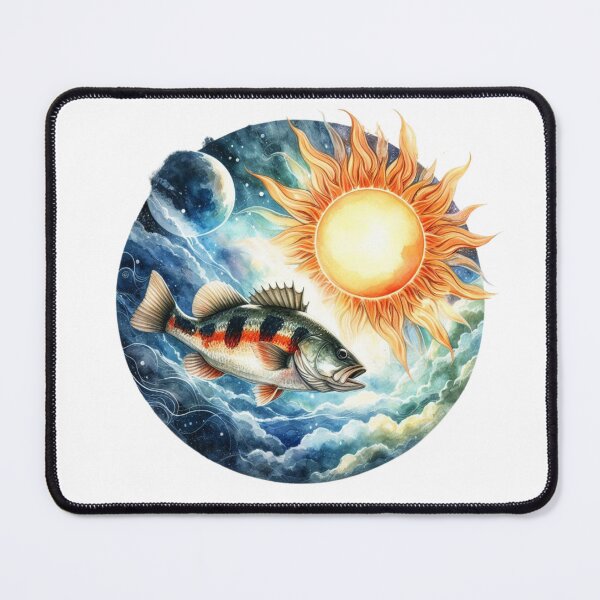 Item preview, Fishing,Sun ,Largemouth Bass Fish designed and sold by deniz kaya.