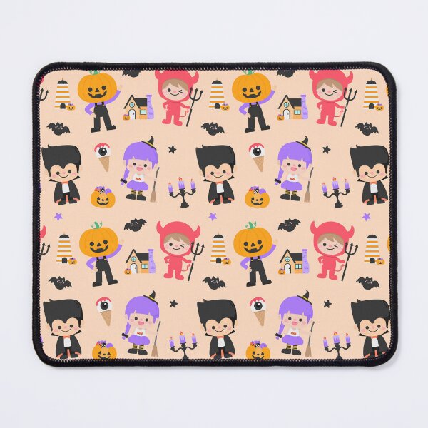 Item preview, Kids cute seamless pattern halloween Characters party illustration designed and sold by nuchz.