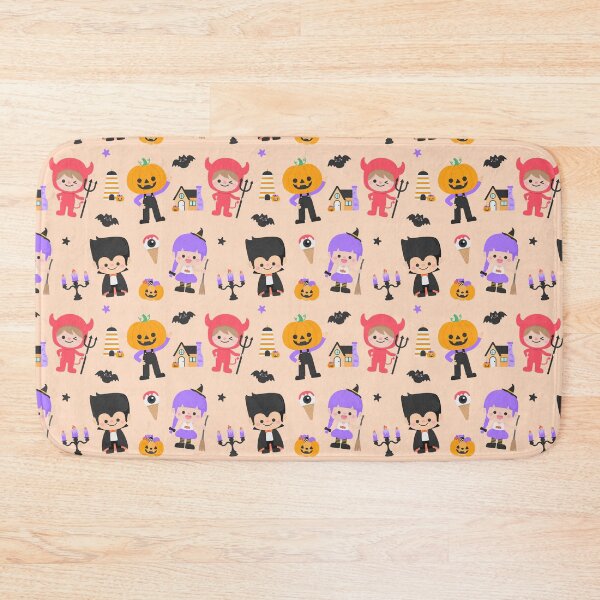 Item preview, Kids cute seamless pattern halloween Characters party illustration designed and sold by nuchz.