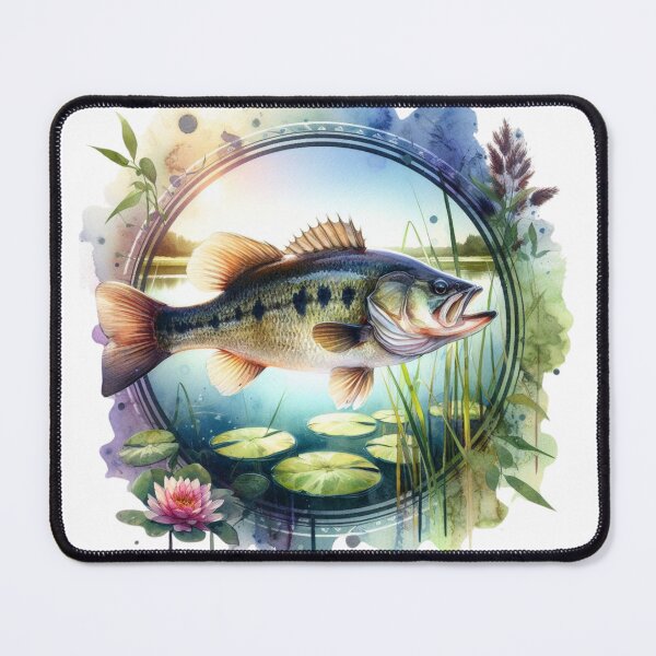 Item preview, Fishing,Lake ,Largemouth Bass Fish designed and sold by deniz kaya.