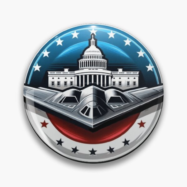 Item preview, B-2 stealth bomber flying by the White House, colorful  designed and sold by BeztProductz.