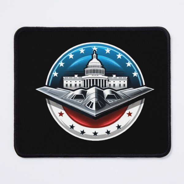 Item preview, B-2 stealth bomber flying by the White House, colorful  designed and sold by BeztProductz.