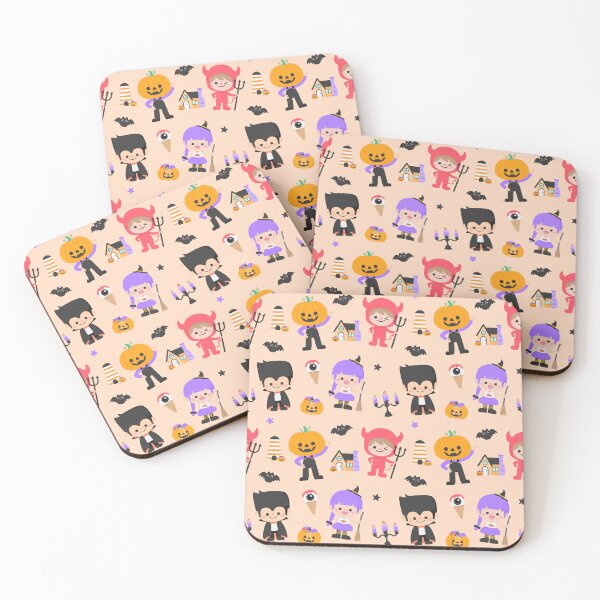 Item preview, Kids cute seamless pattern halloween Characters party illustration designed and sold by nuchz.