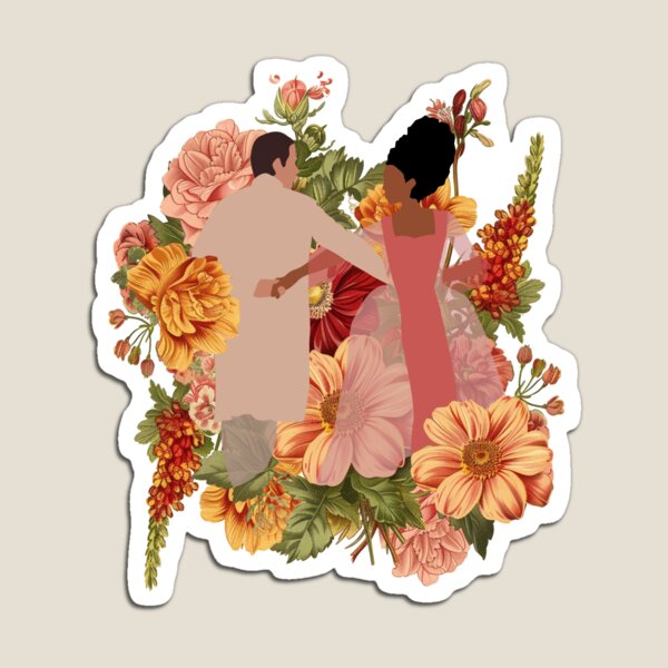 Aperçu de l'œuvre Queen Charlotte and King George Florals Bridgerton créée et vendue par Haley Agra.