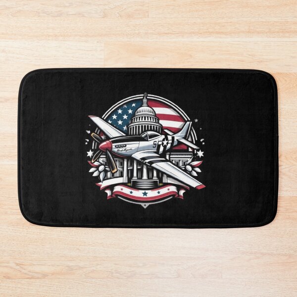 Item preview, P-51 mustang flying over the congress, colorful  designed and sold by BeztProductz.