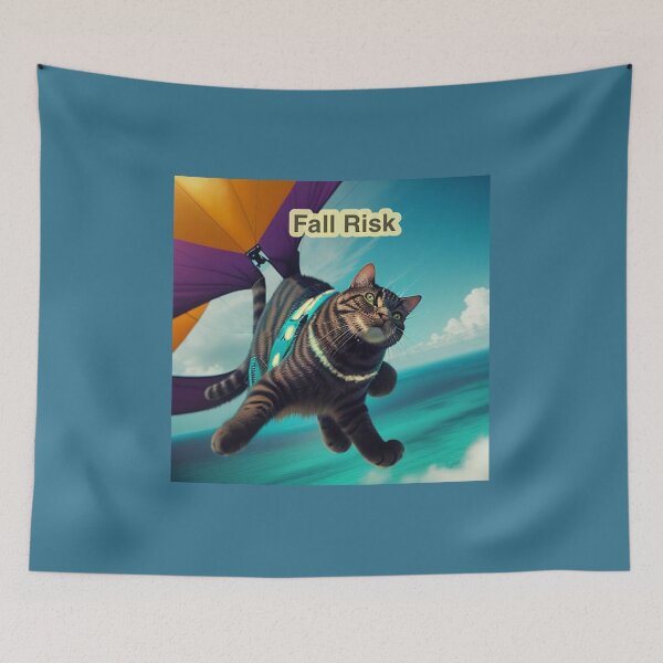 Item preview, Cat Skydiving Meme designed and sold by IvaRenee.
