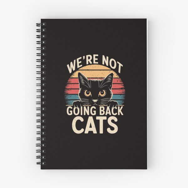 Item preview, Vintage Retro Black Cat T-Shirt , We’re Not Going Back ,Bold Typography Design designed and sold by masteryStore.