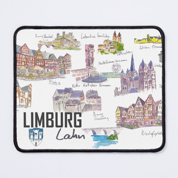 Item preview, Limburg Germany Illustrations with Travel Plans, Highlights and Memories designed and sold by artshop77.