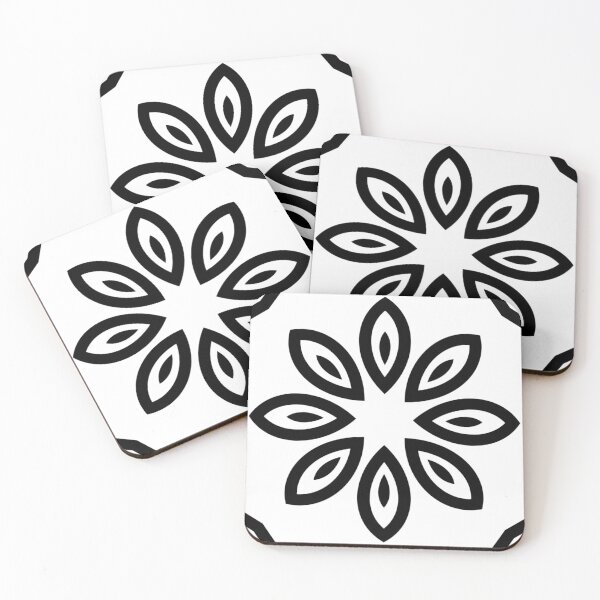 Item preview, Minimalist Black and White Flower designed and sold by DelynCreates.