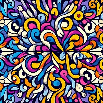 Artwork thumbnail, Vibrant Complementary Color Pattern by Rui Fernandes