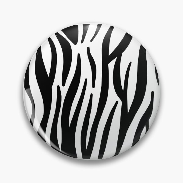 Item preview, Zebra 60s repeat pattern Retro Mod monochrome designed and sold by ModSupporters.