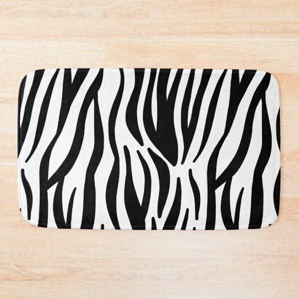 Item preview, Zebra 60s repeat pattern Retro Mod monochrome designed and sold by ModSupporters.