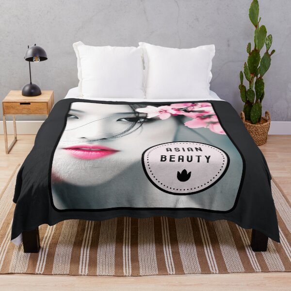 Item preview, Asian Beauty, soft pink graphic with Asian woman, designed and sold by silent-violin.