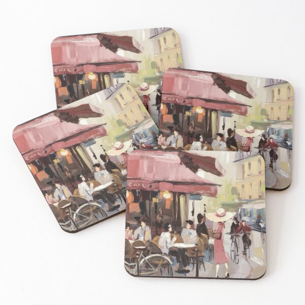 Item preview, Parisian Café Life – Impressionist Café Scene. Art By Carraann  designed and sold by CARRAANN.