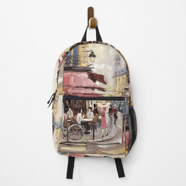 Item preview, Parisian Café Life – Impressionist Café Scene. Art By Carraann designed and sold by CARRAANN.