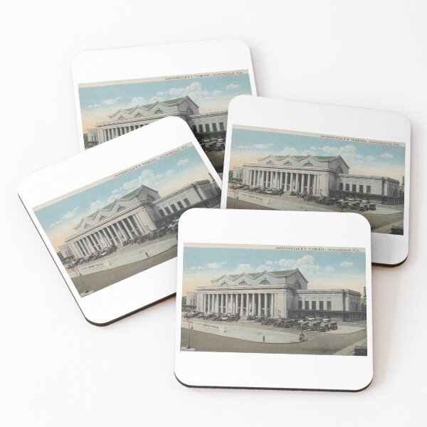 Item preview, Jacksonville Florida, Rail Road Station Terminal, 1925 Vintage Inspired designed and sold by markomundo.