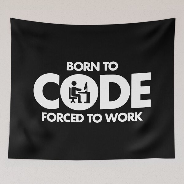 Item preview, Code Meme 6 (black bg) designed and sold by DreamPrintPro.