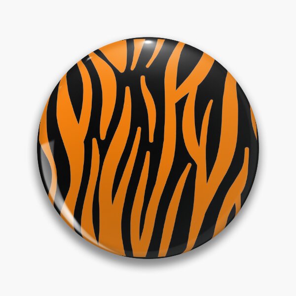 Item preview, Tiger 60s repeat pattern Retro safari orange black designed and sold by ModSupporters.