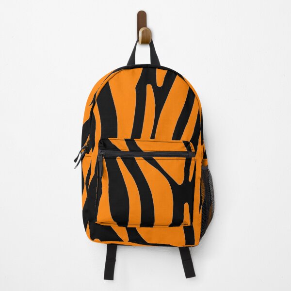 Item preview, Tiger 60s repeat pattern Retro safari orange black designed and sold by ModSupporters.