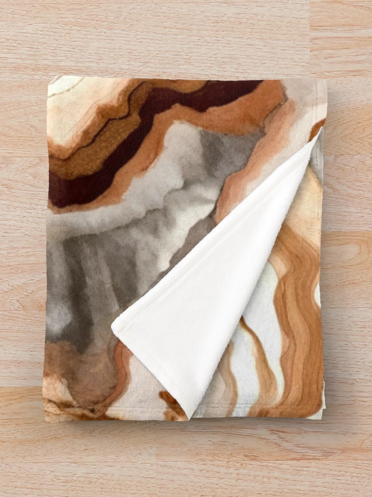 Thumbnail 3 of 6, Throw Blanket, Rustic Geode Pattern designed and sold by BirdsnStuff.