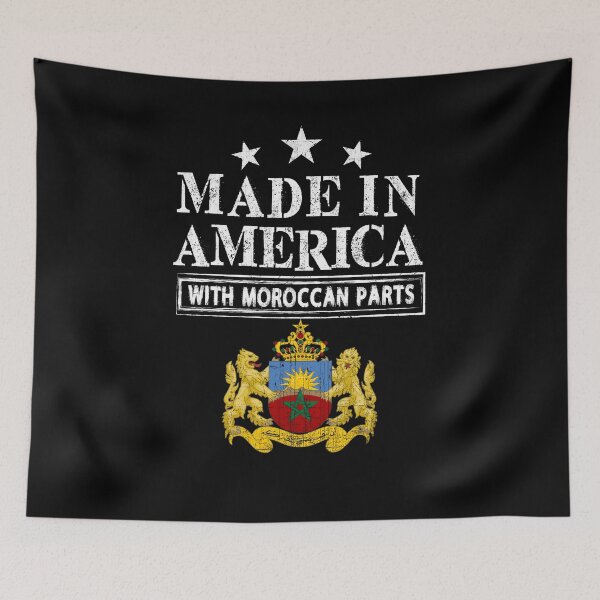 Item preview, Made In America With Moroccan Parts Patriotic Design designed and sold by PNGShop.