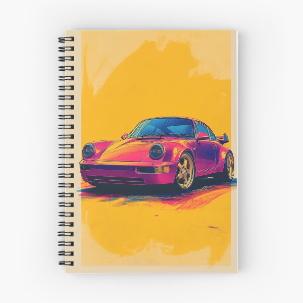 Artikelvorschau, Vintage Porsche 911 993 Turbo Risograph entworfen und verkauft von blackdogshop.