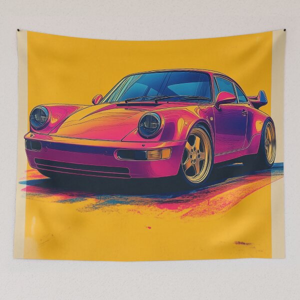 Item preview, Vintage Porsche 911 993 Turbo Risograph designed and sold by blackdogshop.