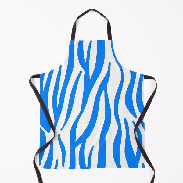 Item preview, Blue white Tiger 60s repeat pattern Retro safari  designed and sold by ModSupporters.