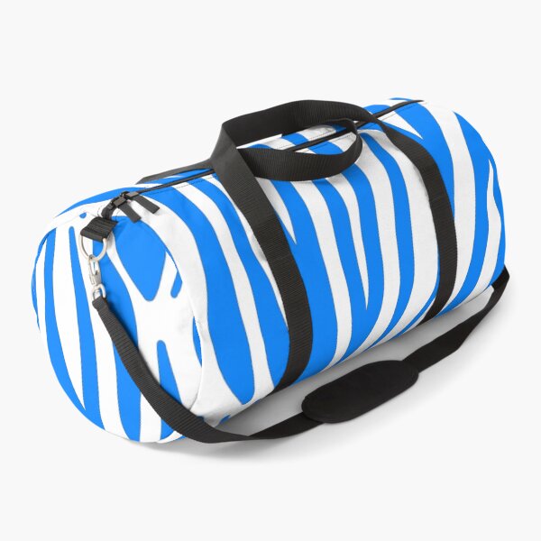 Item preview, Blue white Tiger 60s repeat pattern Retro safari  designed and sold by ModSupporters.